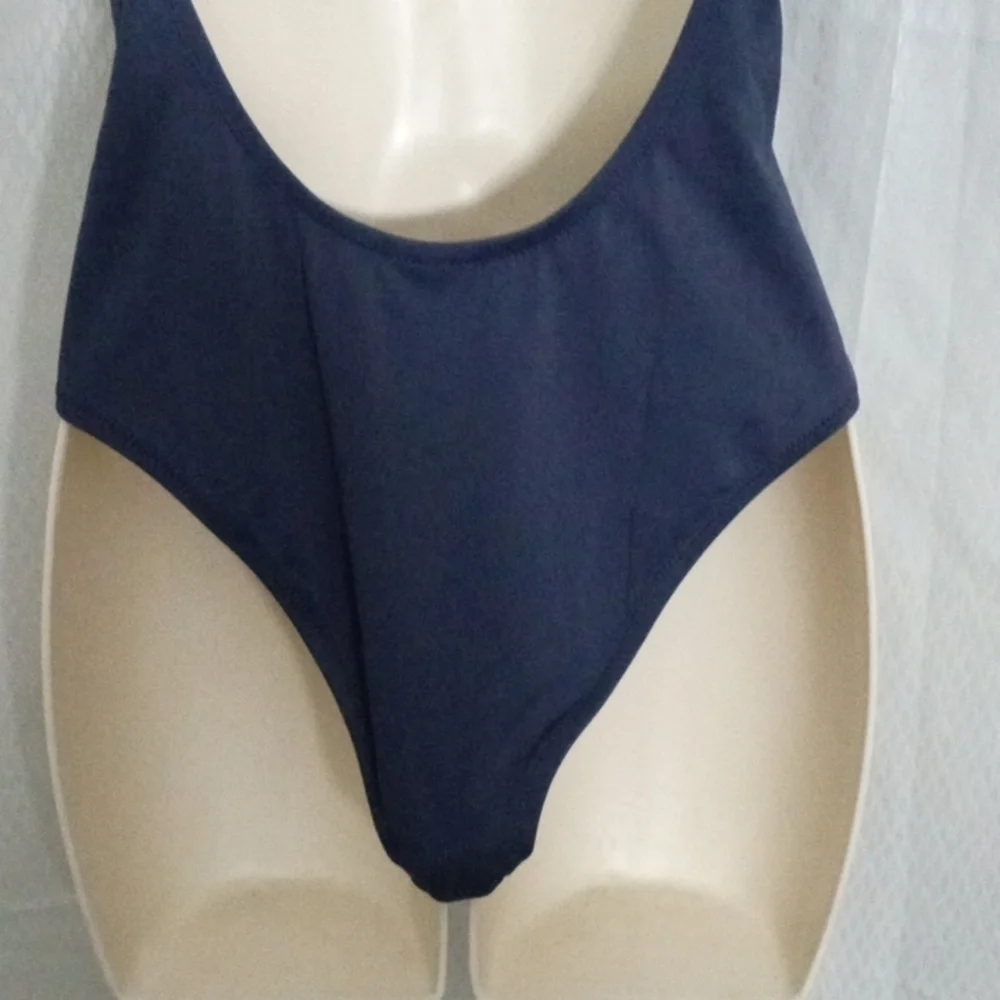 Shade Shore Women's One Piece Swimwear, S 4-6, Navy, NWT